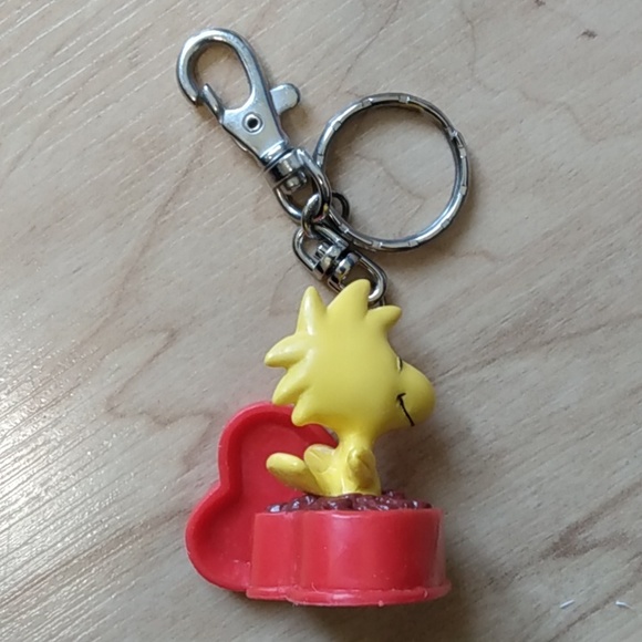 Woodstock Peanuts Snoopy Figurine Keychain Bag Clip - Picture 2 of 6